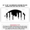 6 X 12 Full Size Aluminum License Plate for Cars and Trucks  Thumbnail