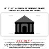 6 X 12 Full Size Aluminum License Plate for Cars and Trucks  Thumbnail