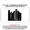 6 X 12 Full Size Aluminum License Plate for Cars and Trucks  Thumbnail