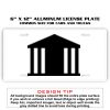 6 X 12 Full Size Aluminum License Plate for Cars and Trucks  Thumbnail