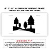 6 X 12 Full Size Aluminum License Plate for Cars and Trucks  Thumbnail
