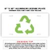 6 X 12 Full Size Aluminum License Plate for Cars and Trucks  Thumbnail