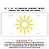 6 X 12 Full Size Aluminum License Plate for Cars and Trucks  Thumbnail