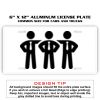 6 X 12 Full Size Aluminum License Plate for Cars and Trucks  Thumbnail