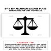 6 X 12 Full Size Aluminum License Plate for Cars and Trucks  Thumbnail