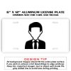 6 X 12 Full Size Aluminum License Plate for Cars and Trucks  Thumbnail