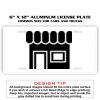 6 X 12 Full Size Aluminum License Plate for Cars and Trucks  Thumbnail