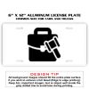 6 X 12 Full Size Aluminum License Plate for Cars and Trucks  Thumbnail