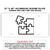 6 X 12 Full Size Aluminum License Plate for Cars and Trucks  Thumbnail