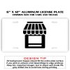 6 X 12 Full Size Aluminum License Plate for Cars and Trucks  Thumbnail