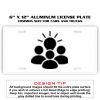 6 X 12 Full Size Aluminum License Plate for Cars and Trucks  Thumbnail