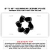 6 X 12 Full Size Aluminum License Plate for Cars and Trucks  Thumbnail