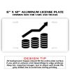 6 X 12 Full Size Aluminum License Plate for Cars and Trucks  Thumbnail