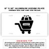 6 X 12 Full Size Aluminum License Plate for Cars and Trucks  Thumbnail