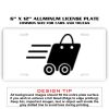6 X 12 Full Size Aluminum License Plate for Cars and Trucks  Thumbnail