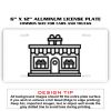 6 X 12 Full Size Aluminum License Plate for Cars and Trucks  Thumbnail