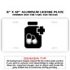 6 X 12 Full Size Aluminum License Plate for Cars and Trucks  Thumbnail