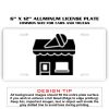 6 X 12 Full Size Aluminum License Plate for Cars and Trucks  Thumbnail