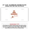 6 X 12 Full Size Aluminum License Plate for Cars and Trucks  Thumbnail