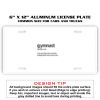 6 X 12 Full Size Aluminum License Plate for Cars and Trucks  Thumbnail