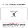 6 X 12 Full Size Aluminum License Plate for Cars and Trucks  Thumbnail