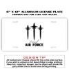 6 X 12 Full Size Aluminum License Plate for Cars and Trucks  Thumbnail