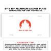 6 X 12 Full Size Aluminum License Plate for Cars and Trucks  Thumbnail