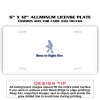 6 X 12 Full Size Aluminum License Plate for Cars and Trucks  Thumbnail