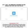 6 X 12 Full Size Aluminum License Plate for Cars and Trucks  Thumbnail