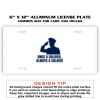 6 X 12 Full Size Aluminum License Plate for Cars and Trucks  Thumbnail