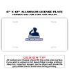 6 X 12 Full Size Aluminum License Plate for Cars and Trucks  Thumbnail
