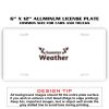 6 X 12 Full Size Aluminum License Plate for Cars and Trucks  Thumbnail