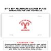 6 X 12 Full Size Aluminum License Plate for Cars and Trucks  Thumbnail