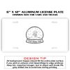 6 X 12 Full Size Aluminum License Plate for Cars and Trucks  Thumbnail