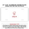 6 X 12 Full Size Aluminum License Plate for Cars and Trucks  Thumbnail