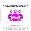 6 X 12 Full Size Aluminum License Plate for Cars and Trucks  Thumbnail