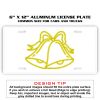 6 X 12 Full Size Aluminum License Plate for Cars and Trucks  Thumbnail