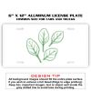 6 X 12 Full Size Aluminum License Plate for Cars and Trucks  Thumbnail