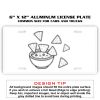 6 X 12 Full Size Aluminum License Plate for Cars and Trucks  Thumbnail