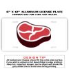 6 X 12 Full Size Aluminum License Plate for Cars and Trucks  Thumbnail