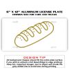 6 X 12 Full Size Aluminum License Plate for Cars and Trucks  Thumbnail