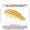 6 X 12 Full Size Aluminum License Plate for Cars and Trucks  Thumbnail