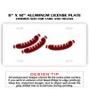 6 X 12 Full Size Aluminum License Plate for Cars and Trucks  Thumbnail