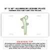 6 X 12 Full Size Aluminum License Plate for Cars and Trucks  Thumbnail