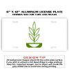6 X 12 Full Size Aluminum License Plate for Cars and Trucks  Thumbnail