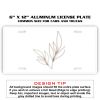 6 X 12 Full Size Aluminum License Plate for Cars and Trucks  Thumbnail