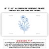 6 X 12 Full Size Aluminum License Plate for Cars and Trucks  Thumbnail