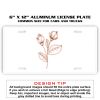 6 X 12 Full Size Aluminum License Plate for Cars and Trucks  Thumbnail
