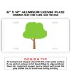 6 X 12 Full Size Aluminum License Plate for Cars and Trucks  Thumbnail