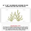 6 X 12 Full Size Aluminum License Plate for Cars and Trucks  Thumbnail